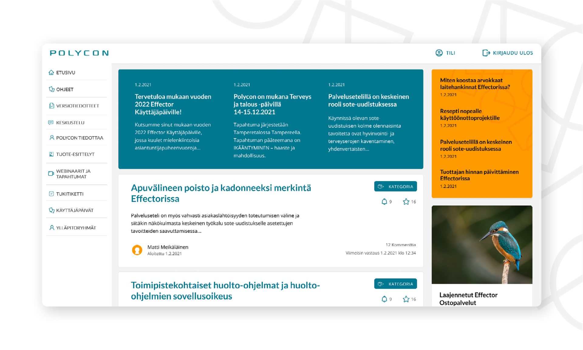 Polycon asiakasportaali